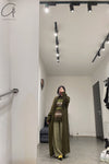 SWAYING/KNIT Seamless Mohair Long Suit SW212SZ71 Brown PS38